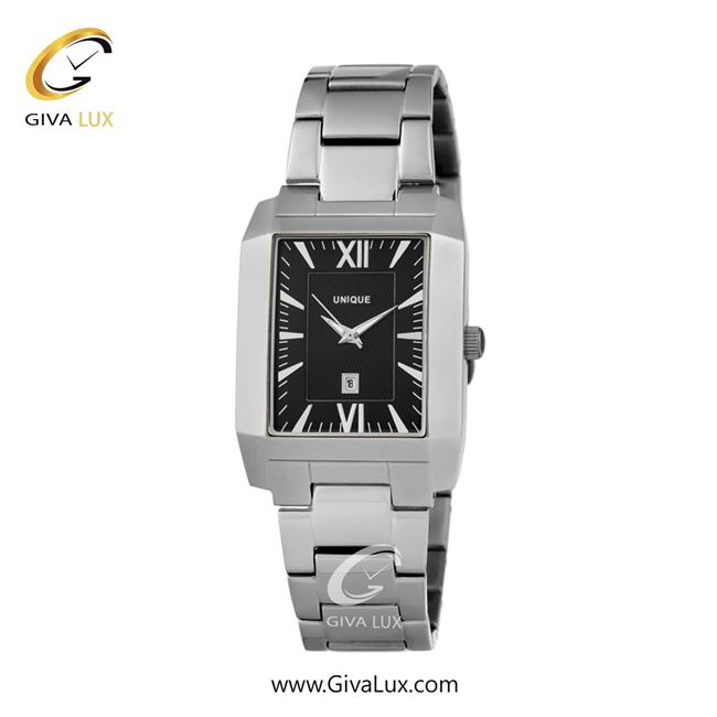 ساعت مچی اورجینال مردانه یونیک نقره ای | نقره ای| مشکی| کد رفرنس S0007