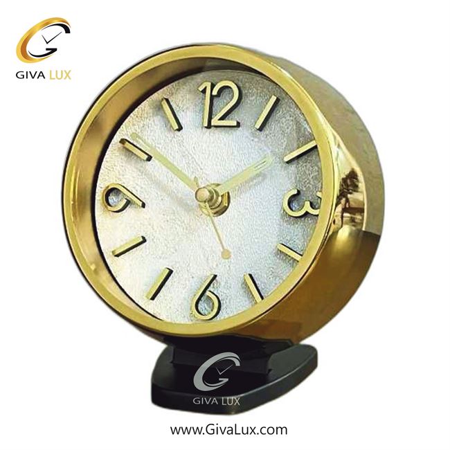 ساعت رومیزی اورجینال ولدر آلیاژ فلزی طلایی| کد رفرنس 01