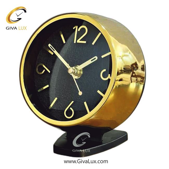 ساعت رومیزی اورجینال ولدر آلیاژ فلزی طلایی| کد رفرنس 01