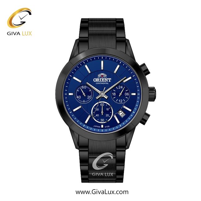 ساعت مچی اورجینال زنانه اورینت (کانتیننتال) | Orient (Continental) سه موتوره کرنوگراف مشکی | مشکی| سرمه ای| کد رفرنس 106