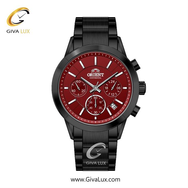 ساعت مچی اورجینال زنانه اورینت (کانتیننتال) | Orient (Continental) سه موتوره کرنوگراف مشکی | مشکی| زرشکی| کد رفرنس 106