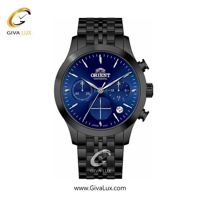 ساعت مچی اورجینال زنانه اورینت (کانتیننتال) | Orient (Continental) سه موتوره کرنوگراف مشکی | مشکی| سرمه ای| کد رفرنس 107