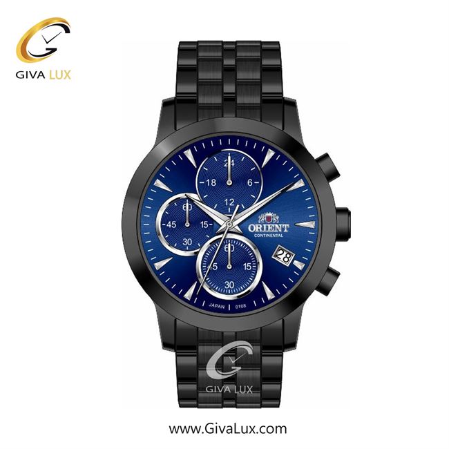 ساعت مچی اورجینال زنانه اورینت (کانتیننتال) | Orient (Continental) سه موتوره کرنوگراف مشکی | مشکی| سرمه ای| کد رفرنس 108