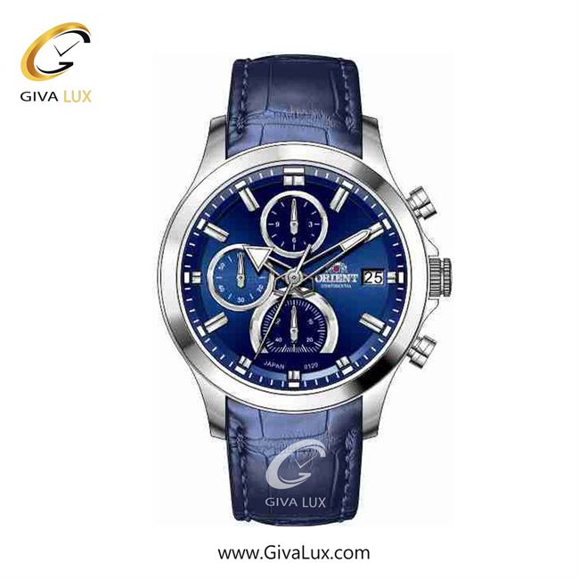 ساعت مچی اورجینال زنانه اورینت (کانتیننتال) | Orient (Continental) سه موتوره کرنوگراف نقره ای | سرمه ای| سرمه ای| کد رفرنس 120