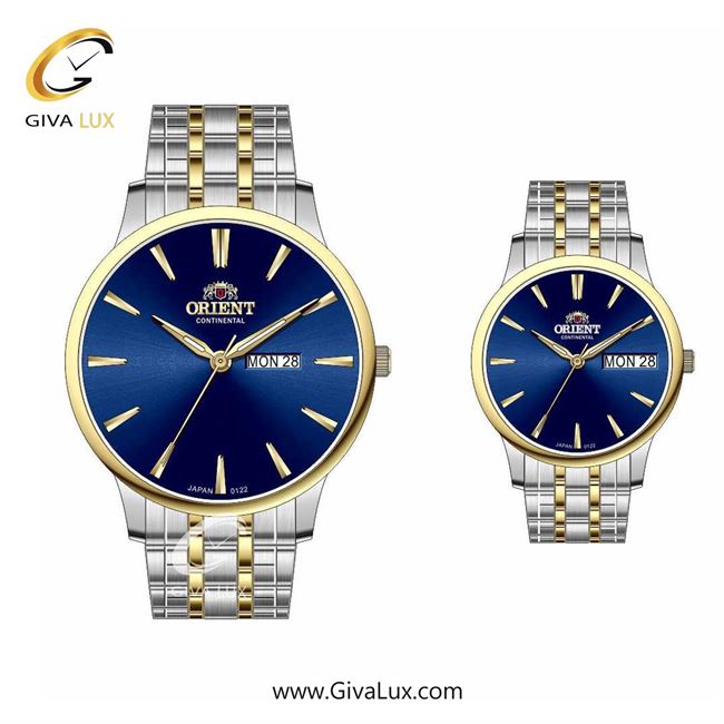 ساعت مچی اورجینال ست اورینت (کانتیننتال) | Orient (Continental) طلایی | نقره ای-طلایی| سرمه ای| کد رفرنس 122
