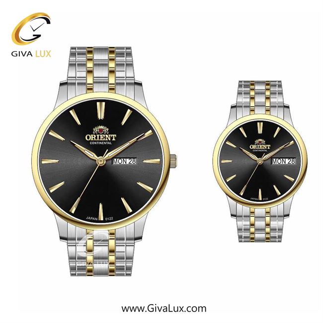 ساعت مچی اورجینال ست اورینت (کانتیننتال) | Orient (Continental) طلایی | نقره ای-طلایی| مشکی| کد رفرنس 122