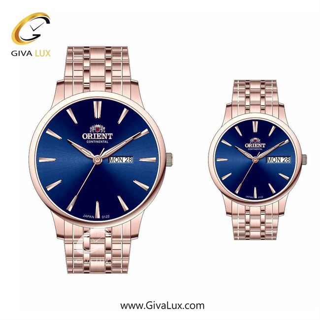 ساعت مچی اورجینال ست اورینت (کانتیننتال) | Orient (Continental) رزگلد | رزگلد| سرمه ای| کد رفرنس 122