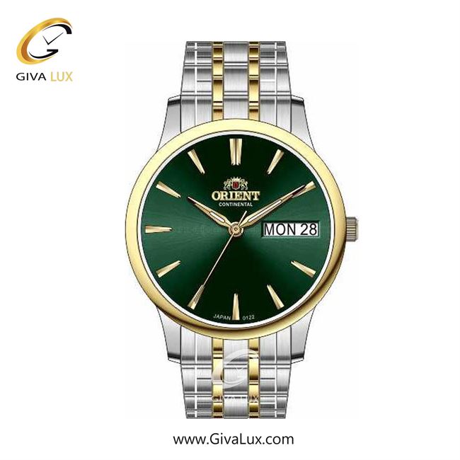 ساعت مچی اورجینال زنانه اورینت (کانتیننتال) | Orient (Continental) طلایی | طلایی-نقره ای| سبز یشمی تیره| کد رفرنس 122