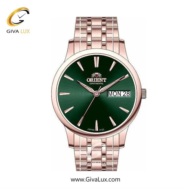 ساعت مچی اورجینال زنانه اورینت (کانتیننتال) | Orient (Continental) رزگلد | رزگلد| سبز یشمی تیره| کد رفرنس 122