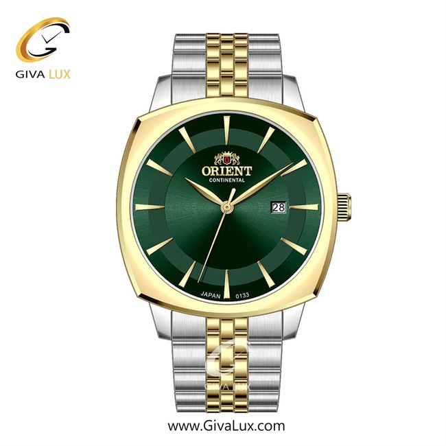 ساعت مچی اورجینال مردانه اورینت (کانتیننتال) | Orient (Continental) طلایی | نقره ای-طلایی| سبز یشمی تیره| کد رفرنس 133