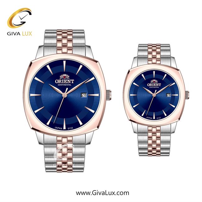 ساعت مچی اورجینال ست اورینت (کانتیننتال) | Orient (Continental) رزگلد | رزگلد-نقره ای| سرمه ای| کد رفرنس 133