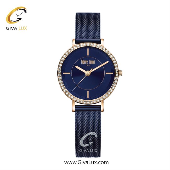 ساعت مچی اورجینال زنانه پییر لنون رزگلد | سرمه ای| سرمه ای| کد رفرنس PL-0137-14