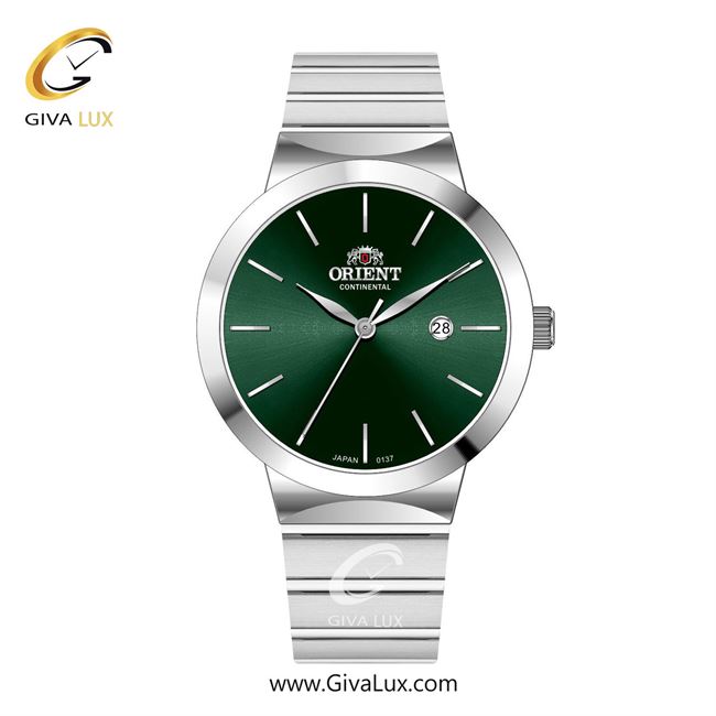 ساعت مچی اورجینال مردانه اورینت (کانتیننتال) | Orient (Continental) نقره ای | نقره ای| سبز یشمی تیره| کد رفرنس 137