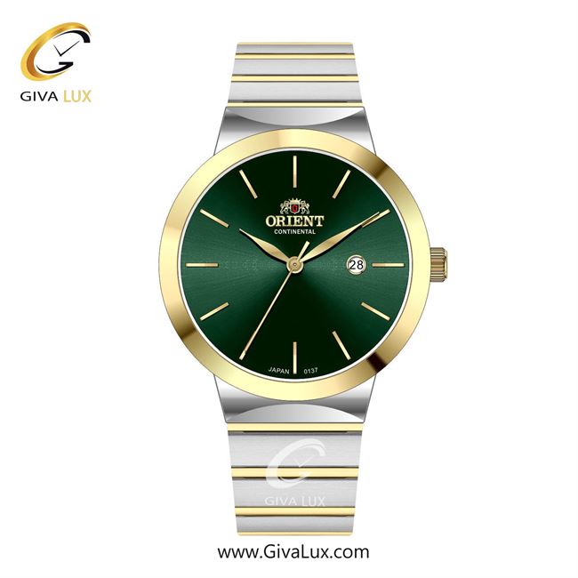 ساعت مچی اورجینال مردانه اورینت (کانتیننتال) | Orient (Continental) طلایی | طلایی-نقره ای| سبز یشمی تیره| کد رفرنس 137