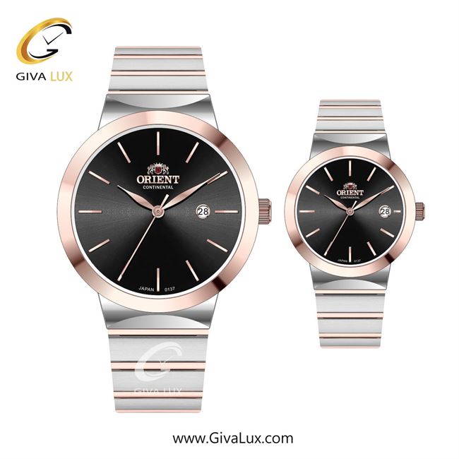 ساعت مچی اورجینال ست اورینت (کانتیننتال) | Orient (Continental) رزگلد | رزگلد-نقره ای| مشکی| کد رفرنس 137