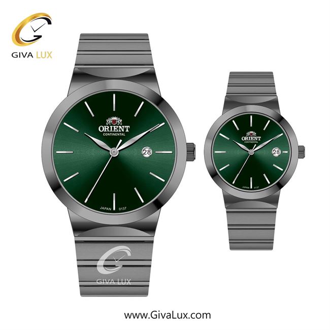 ساعت مچی اورجینال ست اورینت (کانتیننتال) | Orient (Continental) تیتانیوم | تیتانیوم| سبز یشمی تیره| کد رفرنس 137