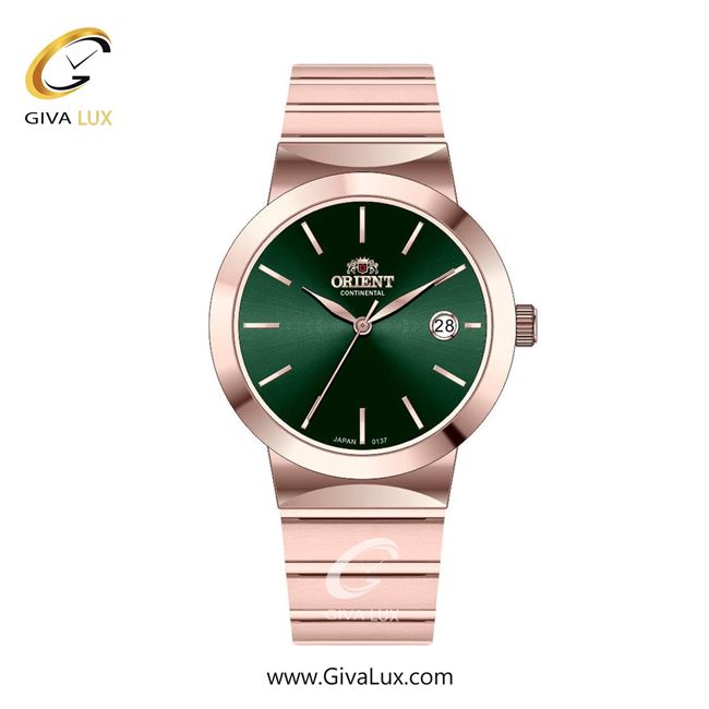 ساعت مچی اورجینال زنانه اورینت (کانتیننتال) | Orient (Continental) رزگلد | رزگلد| سبز یشمی تیره| کد رفرنس 137