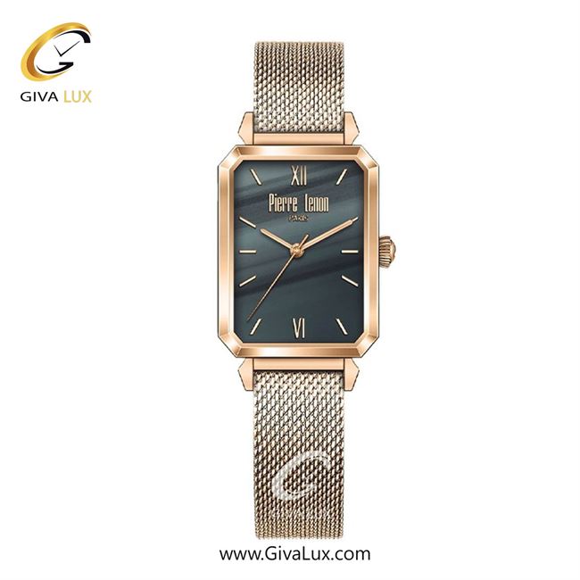ساعت مچی اورجینال زنانه پییر لنون رزگلد | طلایی| دودی|تیتانیوم| کد رفرنس PL-0139-11