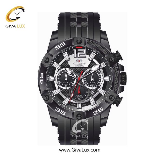 ساعت مچی اورجینال مردانه اورینت (کانتیننتال) | Orient (Continental) سه موتوره کرنوگراف مشکی | مشکی| مشکی| کد رفرنس 139