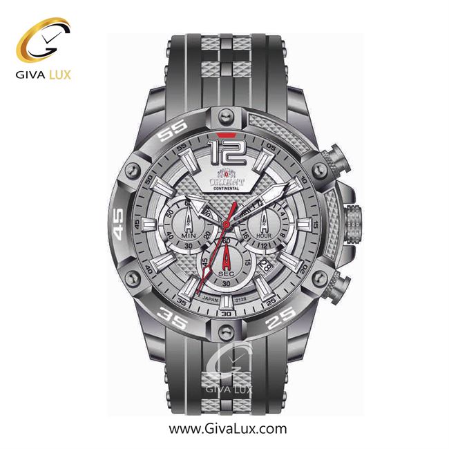 ساعت مچی اورجینال مردانه اورینت (کانتیننتال) | Orient (Continental) سه موتوره کرنوگراف تیتانیوم | تیتانیوم| دودی|تیتانیوم| کد رفرنس 139