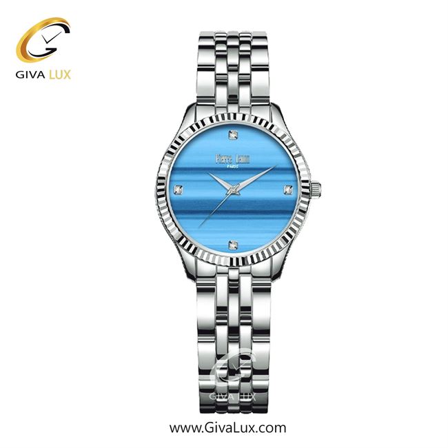 ساعت مچی اورجینال زنانه پییر لنون نقره ای | نقره ای| آبی| کد رفرنس PL-0140-16