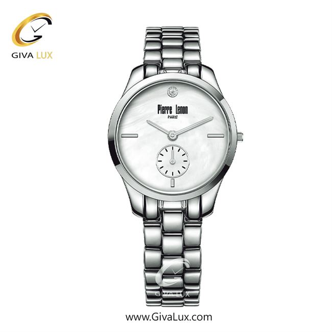 ساعت مچی اورجینال زنانه پییر لنون دو موتوره زیر ثانیه نقره ای | نقره ای| نقره ای| کد رفرنس PL-0143-11