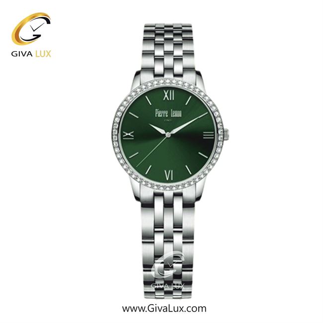 ساعت مچی اورجینال زنانه پییر لنون نقره ای | نقره ای| سبز| کد رفرنس PL-0145-20