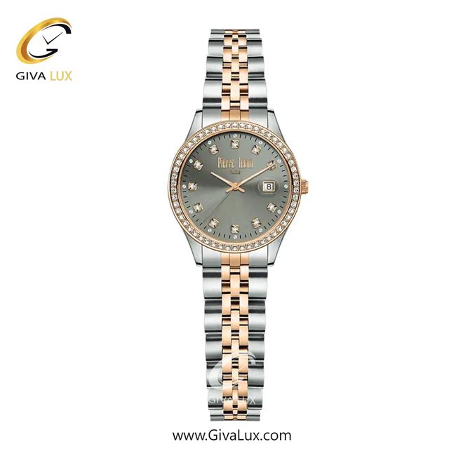 ساعت مچی اورجینال زنانه پییر لنون رزگلد | رزگلد-نقره ای| طوسی| کد رفرنس PL-0150-19