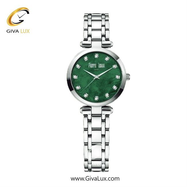 ساعت مچی اورجینال زنانه پییر لنون نقره ای | نقره ای| سبز| کد رفرنس PL-0151-13