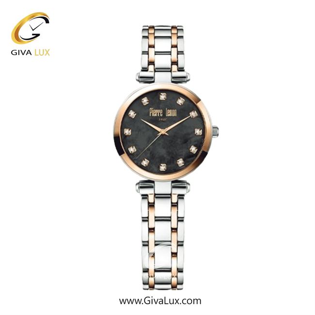 ساعت مچی اورجینال زنانه پییر لنون رزگلد | نقره ای-رزگلد| مشکی| کد رفرنس PL-0151-19