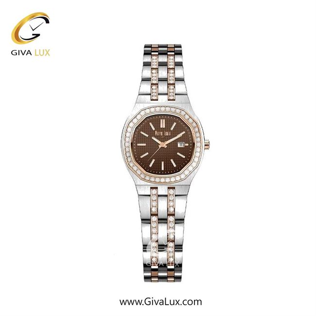 ساعت مچی اورجینال زنانه پییر لنون نقره ای-رزگلد | رزگلد-نقره ای| قهوه ای| کد رفرنس PL-0155-18