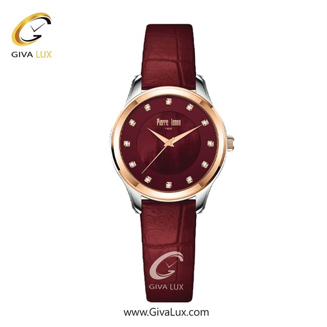 ساعت مچی اورجینال زنانه پییر لنون رزگلد | قرمز| قرمز| کد رفرنس PL-0156-15