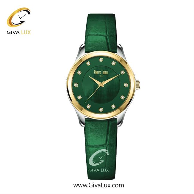 ساعت مچی اورجینال زنانه پییر لنون طلایی | سبز| سبز| کد رفرنس PL-0156-19