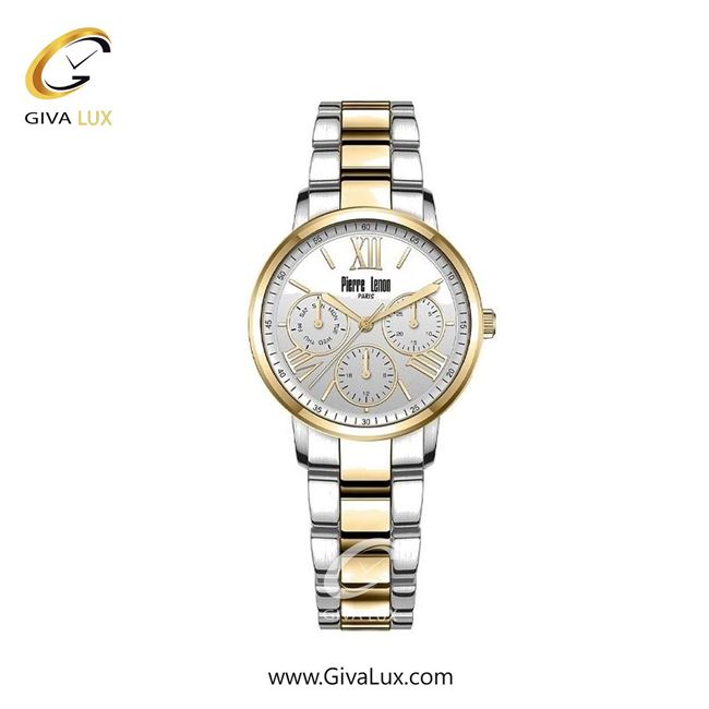 ساعت مچی اورجینال زنانه پییر لنون سه موتوره فول تایم طلایی | طلایی-نقره ای| نقره ای| کد رفرنس PL-0158-13