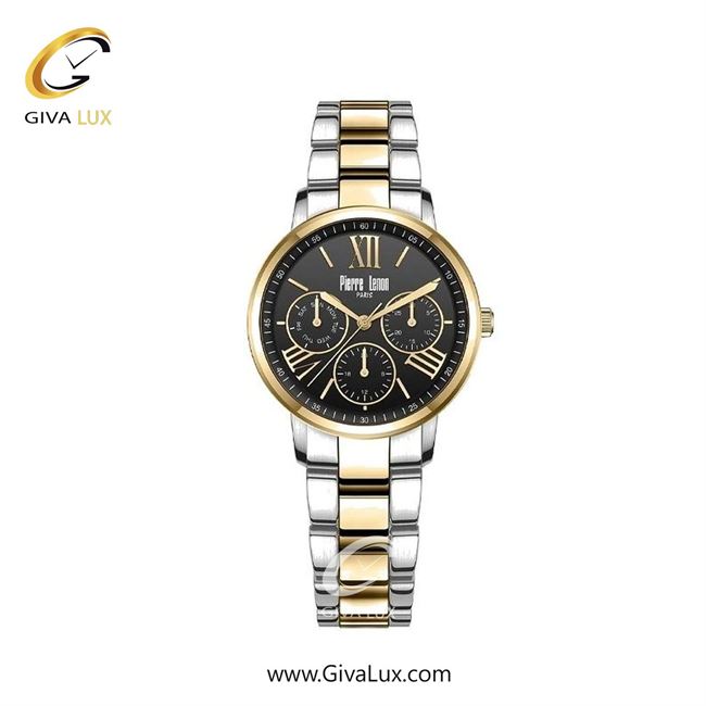 ساعت مچی اورجینال زنانه پییر لنون سه موتوره فول تایم طلایی | نقره ای-طلایی| مشکی| کد رفرنس PL-0158-14