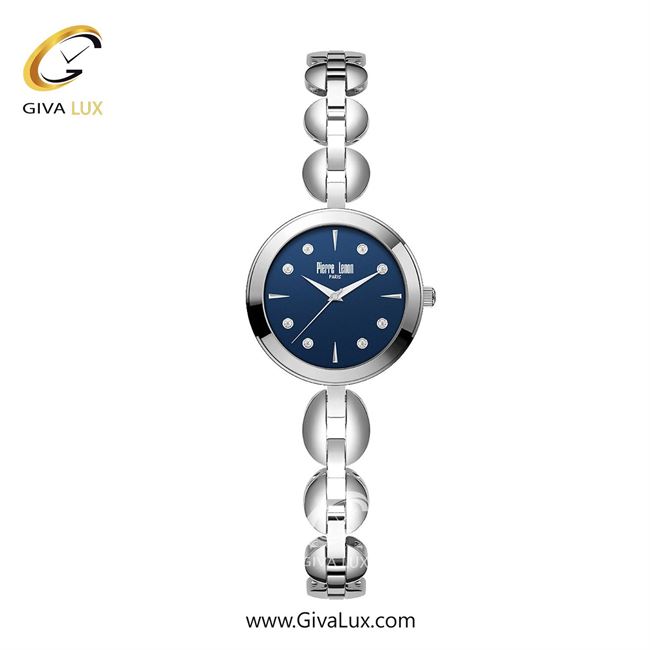 ساعت مچی اورجینال زنانه پییر لنون نقره ای | نقره ای| سرمه ای| کد رفرنس PL-0161-14