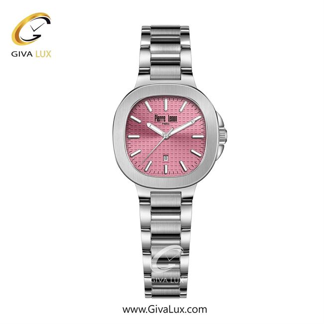 ساعت مچی اورجینال زنانه پییر لنون نقره ای | نقره ای| صورتی| کد رفرنس PL-0163-18