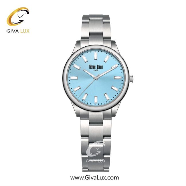 ساعت مچی اورجینال زنانه پییر لنون نقره ای | نقره ای| آبی| کد رفرنس PL-0164-14