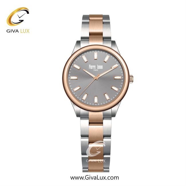 ساعت مچی اورجینال زنانه پییر لنون رزگلد | رزگلد-نقره ای| طوسی| کد رفرنس PL-0164-19