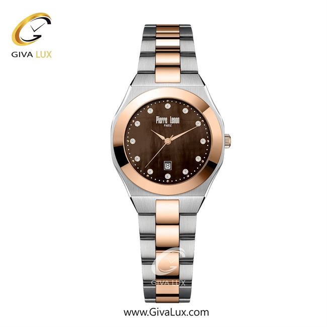 ساعت مچی اورجینال زنانه پییر لنون رزگلد-نقره ای | نقره ای-رزگلد| قهوه ای| کد رفرنس PL-0167-14