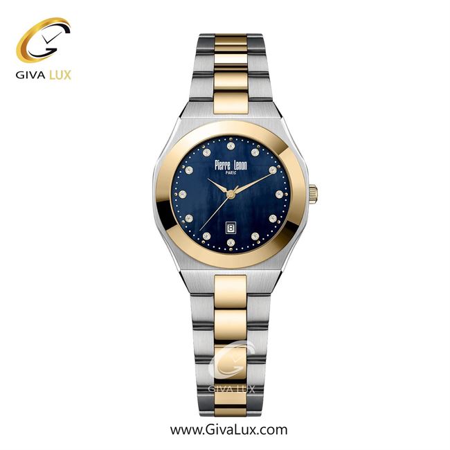 ساعت مچی اورجینال زنانه پییر لنون طلایی-نقره ای | طلایی-نقره ای| سرمه ای| کد رفرنس PL-0167-15