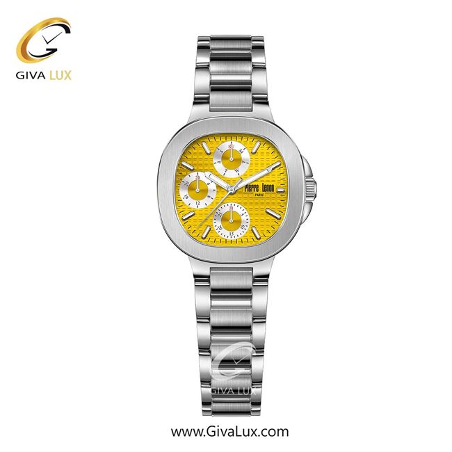 ساعت مچی اورجینال زنانه پییر لنون سه موتوره فول تایم نقره ای | نقره ای| زرد| کد رفرنس PL-0173-15