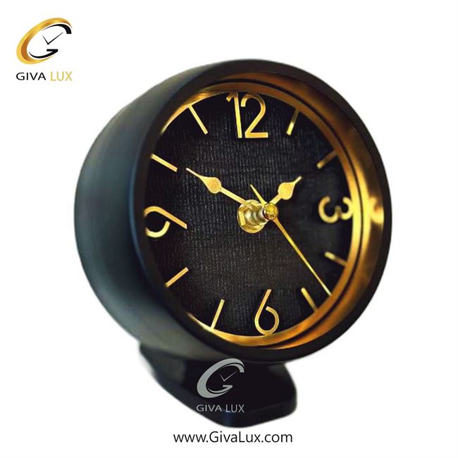 ساعت رومیزی اورجینال ولدر آلیاژ فلزی مشکی| کد رفرنس 02