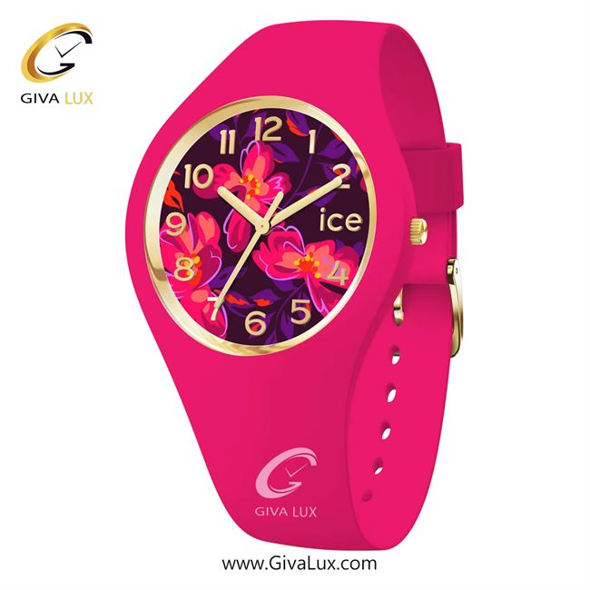 ساعت مچی اورجینال زنانه آیس سرخابی | سرخابی| بنفش-گلدار/طرحدار| کد رفرنس 021738