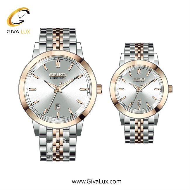 ساعت مچی اورجینال ست سیکو (کانتیننتال) | Seiko (Continental)  نقره ای-رزگلد | نقره ای-رزگلد| نقره ای| کد رفرنس 0405