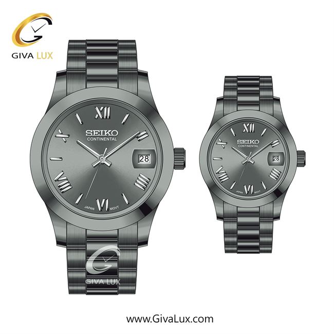 ساعت مچی اورجینال ست سیکو (کانتیننتال) | Seiko (Continental)  تیتانیوم | تیتانیوم(زغالی)| دودی|تیتانیوم| کد رفرنس 0406