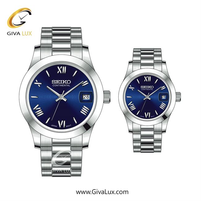 ساعت مچی اورجینال ست سیکو (کانتیننتال) | Seiko (Continental)  نقره ای | نقره ای| سرمه ای| کد رفرنس 0406