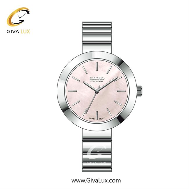 ساعت مچی اورجینال زنانه سیکو (کانتیننتال) | Seiko (Continental)  نقره ای | نقره ای| صورتی| کد رفرنس 0413