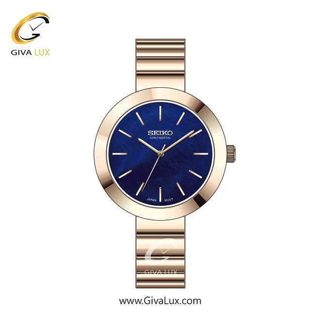 ساعت مچی اورجینال زنانه سیکو (کانتیننتال) | Seiko (Continental)  رزگلد | رزگلد| سرمه ای| کد رفرنس 0413