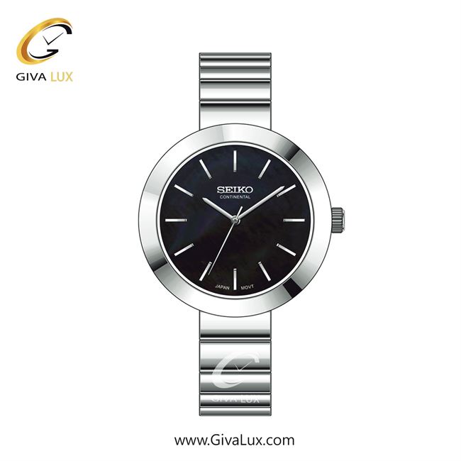ساعت مچی اورجینال زنانه سیکو (کانتیننتال) | Seiko (Continental)  نقره ای | نقره ای| مشکی| کد رفرنس 0413